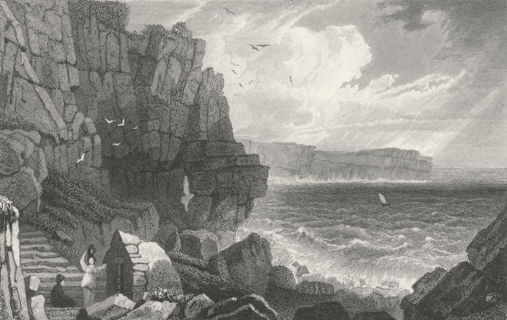 PEMBROKESHIRE. Sainted Well, St Gowan's. Pembroke.  c1831 old antique print